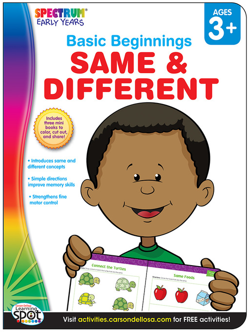 Title details for Same & Different, Grades Preschool - K by Spectrum - Available